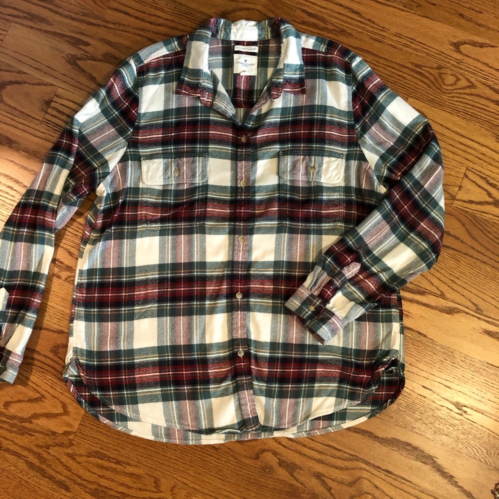 American Eagle plaid flannel XXL